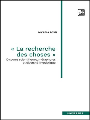 cover image of La recherche des choses